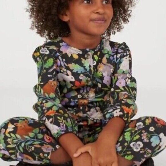 H&M x WHOOLI CHEN | Girl's Forest Animal Jumpsuit - Picture 2 of 11